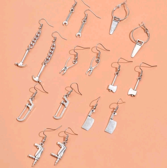 8 pair Weapon Earrings - Picture 1 of 8